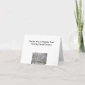 Op weg naar Nobska Point Note Kaart (Achterkant)