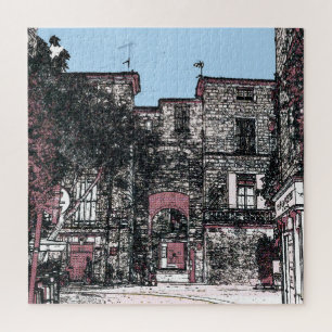 Op weg naar Pezenas Frankrijk Legpuzzel