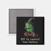 Op weg naar Tom Foolery Frog Magneet (Voorkant / Achterkant)