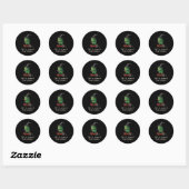 Op weg naar Tom Foolery Frog Ronde Sticker (Vel)