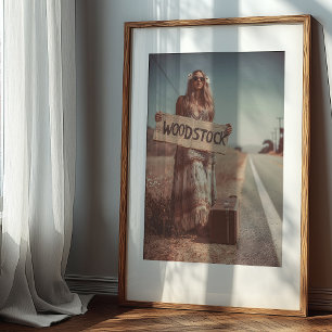Op weg naar Woodstock: een  reis Poster