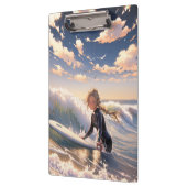 Op weg om een golf te vangen klembord (Links)