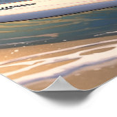 Op weg om een golf te vangen poster (Hoek)