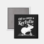 Op weg om een rel te schoppen grappige capybara gr magneet (Voorkant / Achterkant)