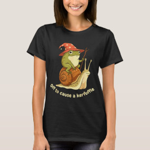 Op weg om een rel te schoppen Grappige Cowboy Kikk T-shirt