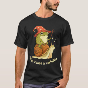 Op weg om een rel te schoppen Grappige Cowboy Kikk T-shirt