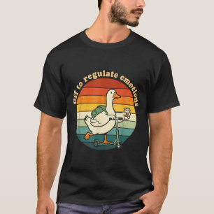 Op weg om emoties te reguleren grappige gans geest t-shirt
