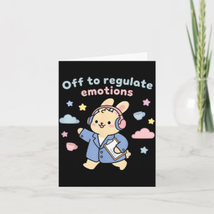 Op weg om emoties te reguleren grappige konijn sco kaart
