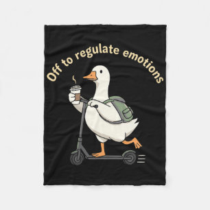 Op weg om Emoties te Reguleren Mentale Gezondheid Fleece Deken
