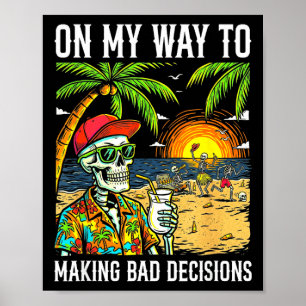 Op weg om grappige skeletbeslissingen te nemen poster