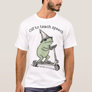 Op weg om spraakles te geven SLP Whimsical Frog Sp T-shirt