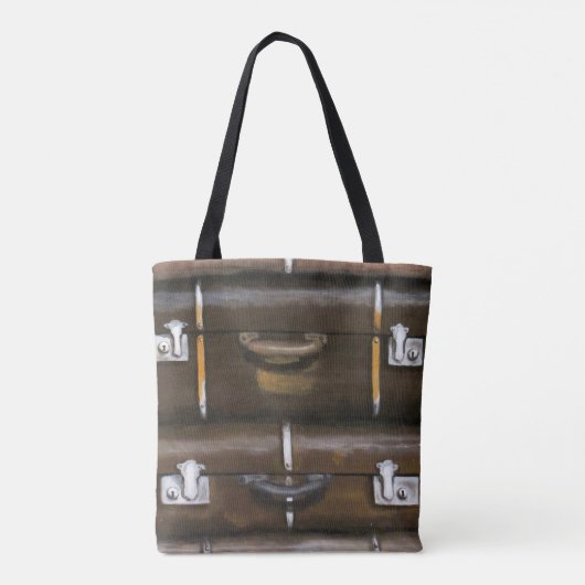 Op weg - reizen - kunstwerk tote bag (Achterkant)