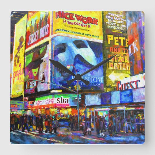 Op weg vierkante klok (Voorkant)