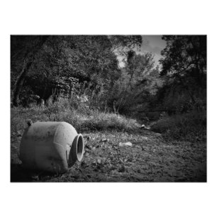 "Op weggegooide grond" Foto Afdruk