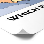 Op welk Bord sta je? (Bord tektonica) Poster (Hoek)