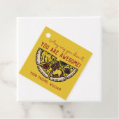 Op welke manier je het ook kunt plakken met Pizza Bedankjes Labels (In situ)