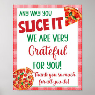 Op welke manier je het ook kunt plakken Pizza appr Poster