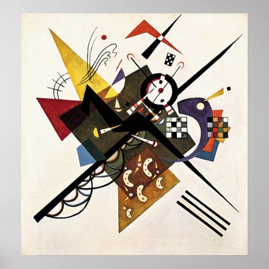 Op White II - Wassily Kandinsky Poster (Voorkant)