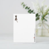 op wie wacht je ? briefkaart (Staand voorkant)