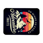 Op Wings as Eagles avontuur wacht op  stijl Magneet (Horizontaal)