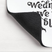 Op woensdag Draag we Black Retro Halloween _1 Muismat (Hoek)