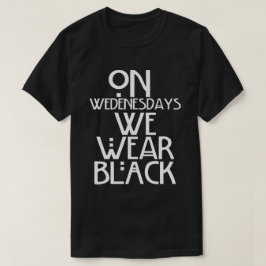 Op woensdag Draag we Black T-shirt