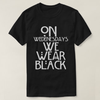 Op woensdag Draag we Black T-shirt