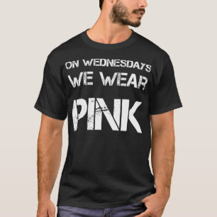 Op woensdag Draag we Pink Funny Quote T-shirt