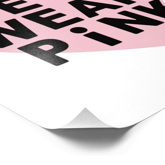 Op woensdag Draag we Pink Funny Valentijn Foto Afdruk (Hoek)