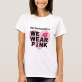 Op woensdag Draag we Pink Funny Valentijn T-shirt (Voorkant)