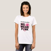 Op woensdag Draag we Pink Funny Valentijn T-shirt (Voorkant volledig)