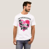 Op woensdag Draag we Pink Funny Valentijn T-shirt (Voorkant volledig)