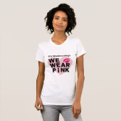 Op woensdag Draag we Pink Funny Valentijn T-shirt (Voorkant volledig)
