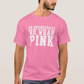 Op woensdag Draag we PINK T-shirt (Voorkant)