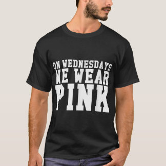 Op woensdag Draag we PINK Tee Shirt861 T-shirt