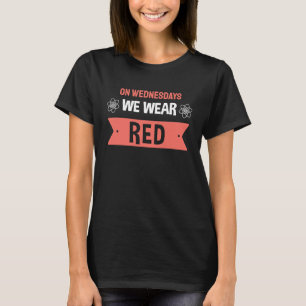 Op woensdag Draag we Red Teacher Red voor Ed 11 T-shirt