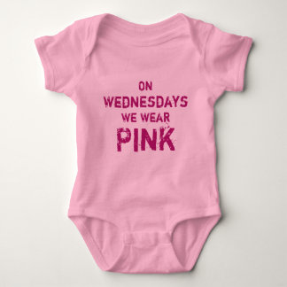 Op woensdag Draag we roze Baby Tutu Bodysuit