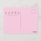 Op woensdag Draag we Roze Briefkaart (Achterkant)