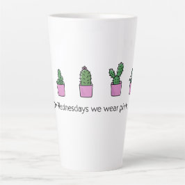 Op woensdag Draag we Roze Latte Mok