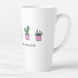 Op woensdag Draag we Roze Latte Mok