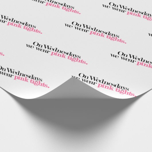 Op woensdag Draag we roze panty’s inpakpapier (Hoek)