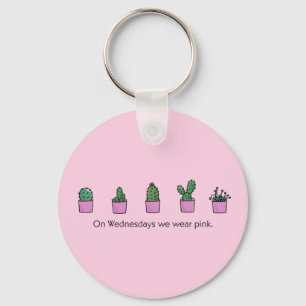 Op woensdag Draag we Roze Sleutelhanger