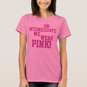 Op woensdag Draag we Roze T-shirt