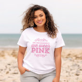 Op woensdag Draag we Roze T-shirt