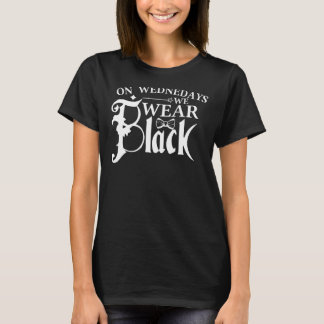 Op woensdag Draag we zwarte woensdag T-shirt
