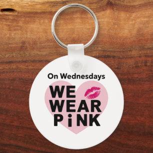 Op woensdag dragen we roze grappige valentine sleutelhanger