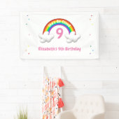 Op Wolk 9! Rainbow Birthday Spandoek (Insitu)