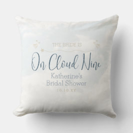 Op wolk negen chic elegante bruidsfeestparty kussen
