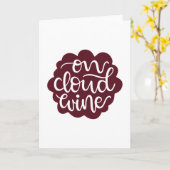 Op wolkenwijn kaart (Gele Bloem)