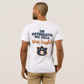 Op zaterdag schreeuwen we - Auburn T-shirt (Achterkant volledig)